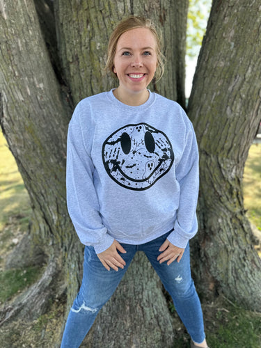 Spooky Smiley Face - Crewneck Sweatshirt