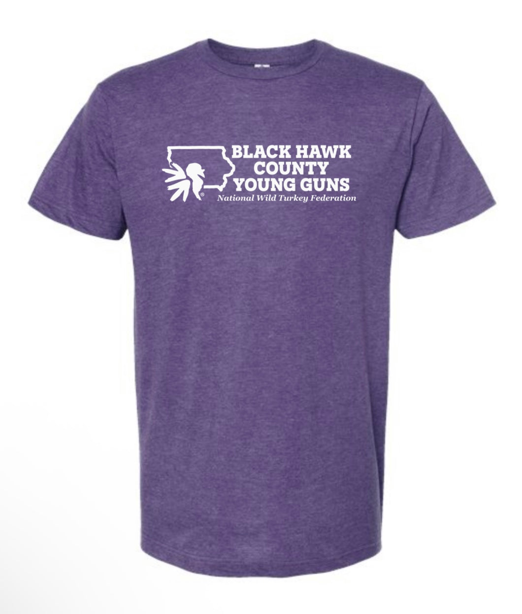 Blackhawk County Young Guns - Heather Purple - Tee