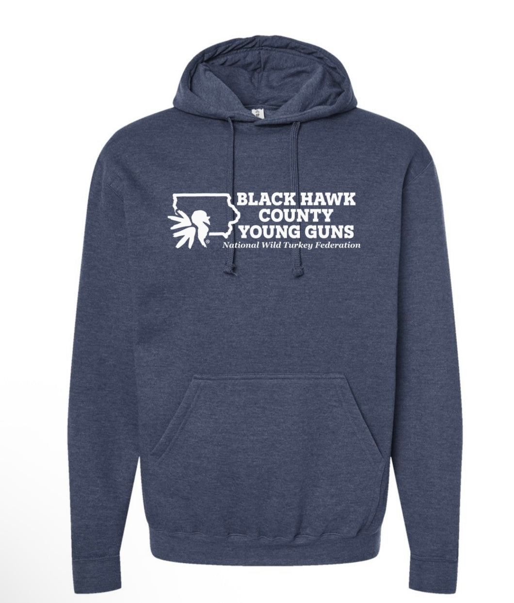 Blackhawk County Young Guns - Heather Denim - Hoodie