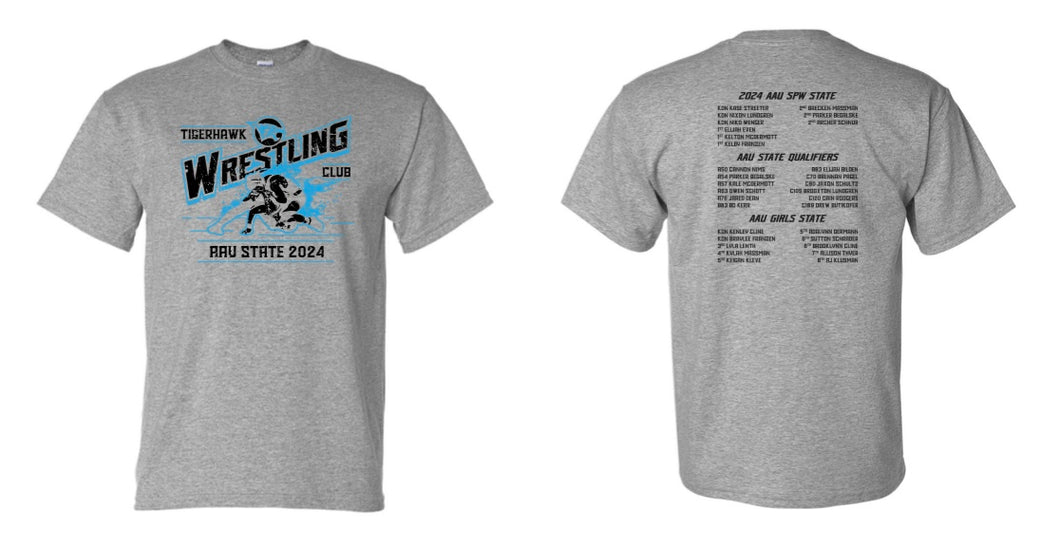 THWC AAU State - Grey Tee