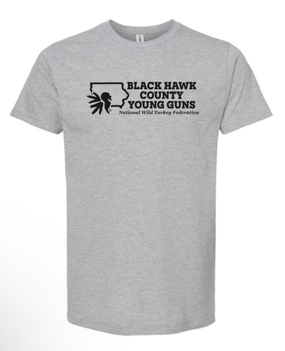 Blackhawk County Young Guns - Heather Grey - Tee