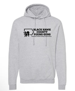 Blackhawk County Young Guns - Heather Grey - Hoodie