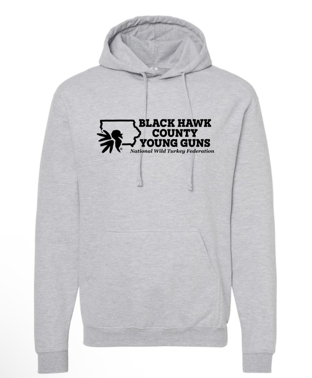 Blackhawk County Young Guns - Heather Grey - Hoodie
