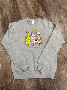 Grinch Trees - Youth Crewneck