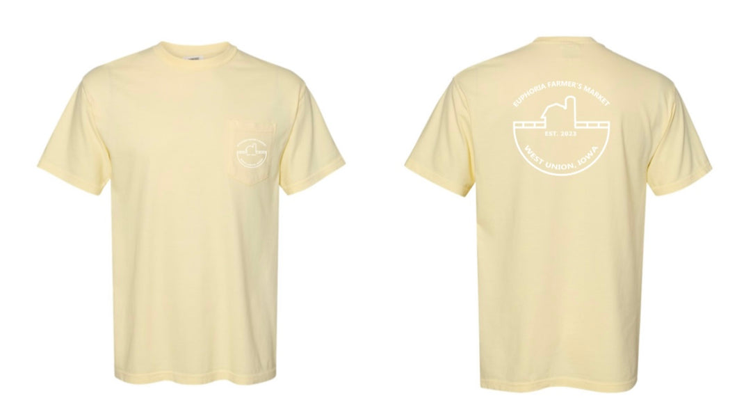 Euphoria Farmer's Market - Pocket Tee - Banana
