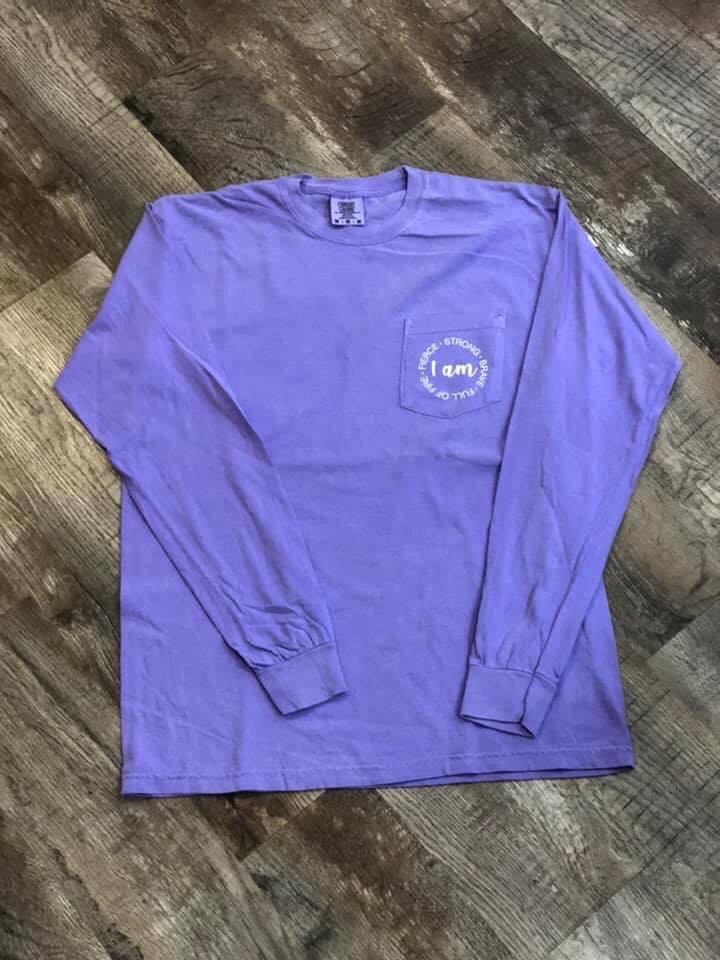 I Am - Long Sleeve Pocket Tee
