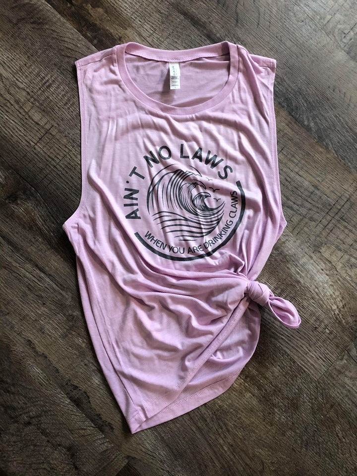 White Claw - Flowy Muscle Tank