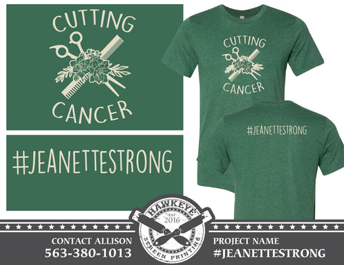 Cutting Cancer (flowers) - Tee