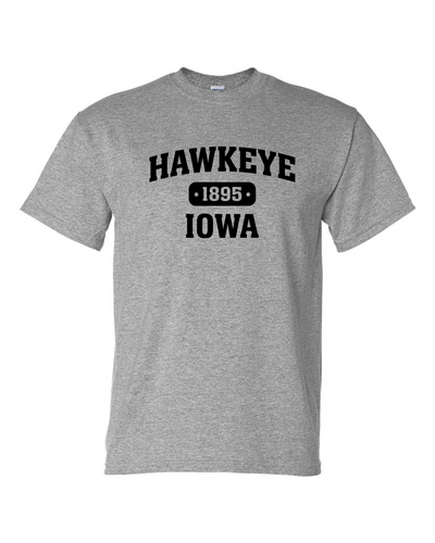 Hawkeye, Iowa - Adult - Tee - Sport Grey