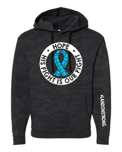 Landon Strong - Adult Hoodie - Storm Camo