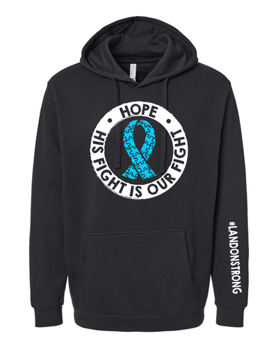 Landon Strong - Hoodie - Black - Adult & Youth
