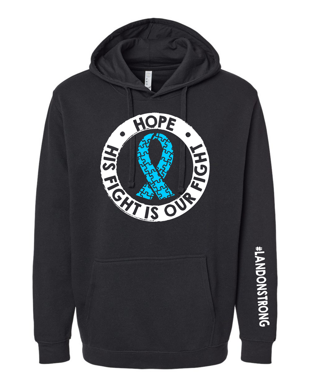 Landon Strong - Hoodie - Black - Adult & Youth