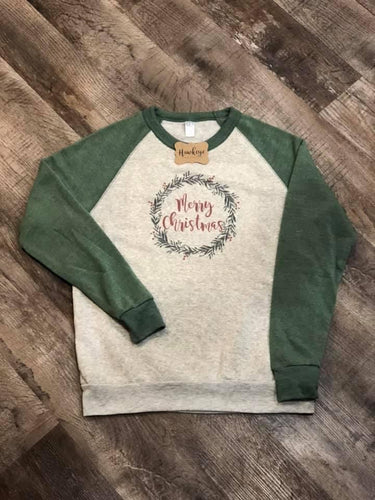 Merry Christmas - Raglan Crewneck