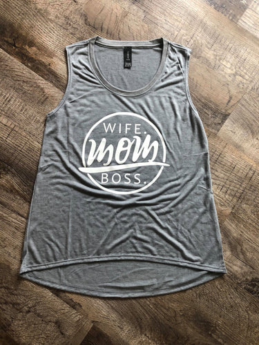 Wife Mom Boss Tank