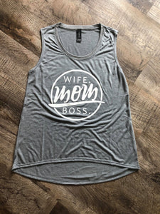 Wife Mom Boss Tank